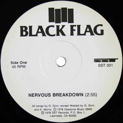 Black Flag : Nervous Breakdown (7", EP, RP, V17)