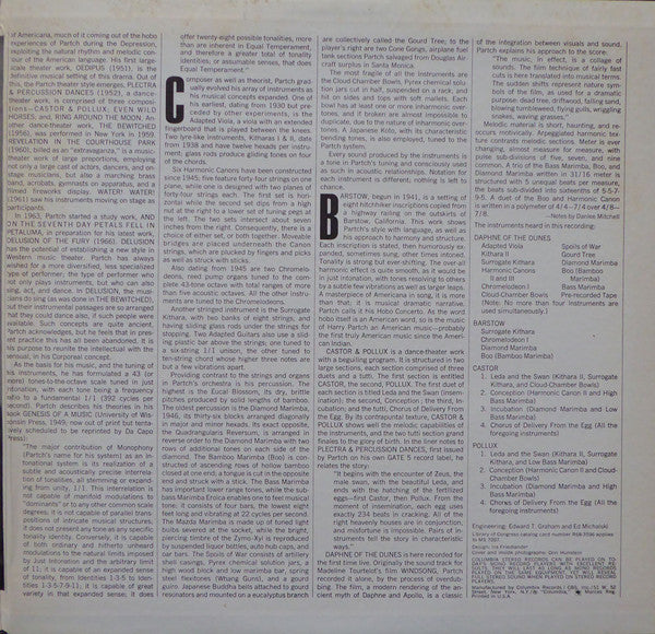 Harry Partch : The World Of Harry Partch (LP, Album, RE)