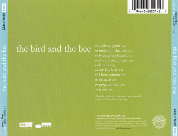 The Bird And The Bee : The Bird And The Bee (CD, Album)
