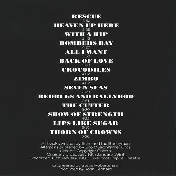 Echo And The Bunnymen* : BBC Radio 1 Live In Concert (CD)