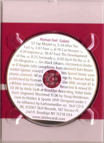 Human Feel : Galore (CD, Album)