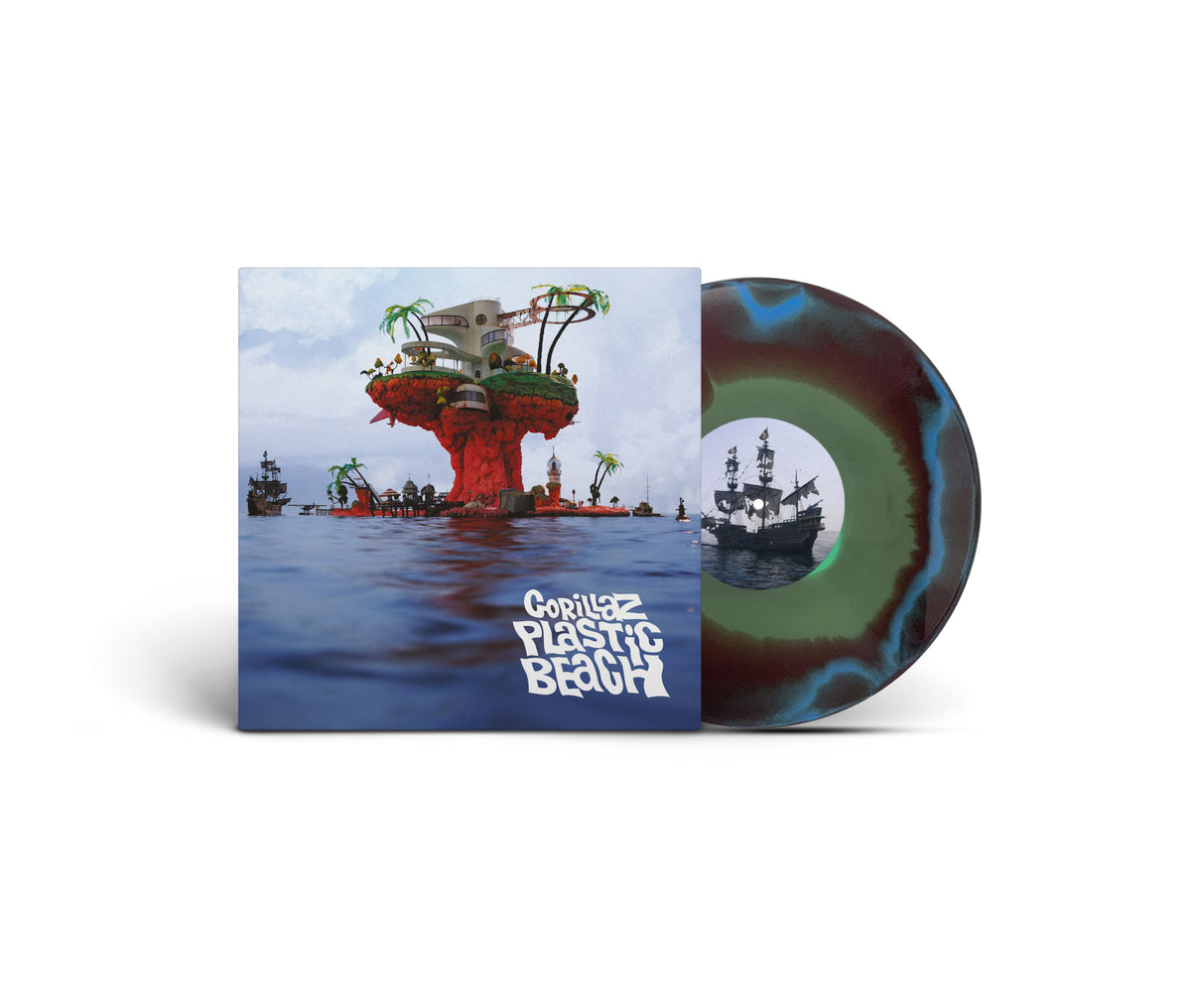 Gorillaz - Plastic Beach Limited Blue, Green and Orange Half-Speed Mastered LP PREORDER