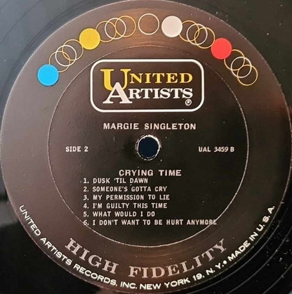 Margie Singleton : Crying Time (LP, Mono)