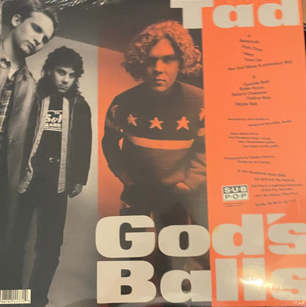 Tad : God's Balls (LP, Album, RE)