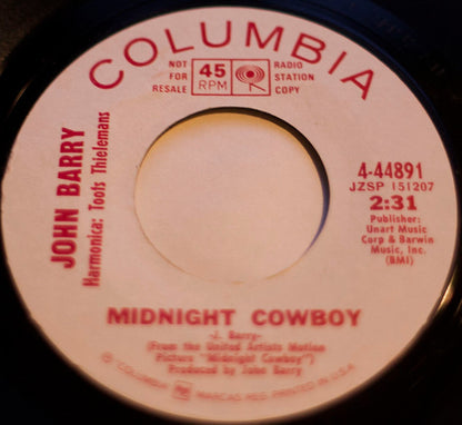 John Barry : Midnight Cowboy (7", Single, Promo)