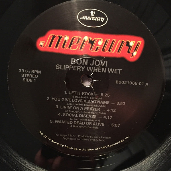 Bon Jovi : Slippery When Wet (LP, Album, RE, 180)