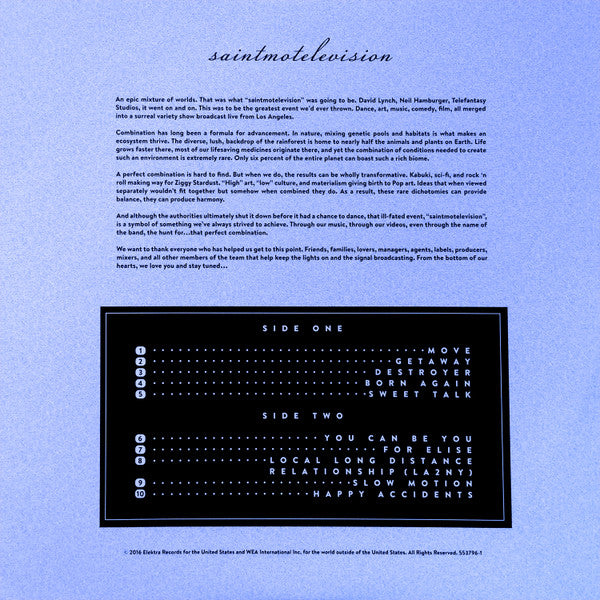 Saint Motel : Saintmotelevision (LP, Album, Ltd, Cle)