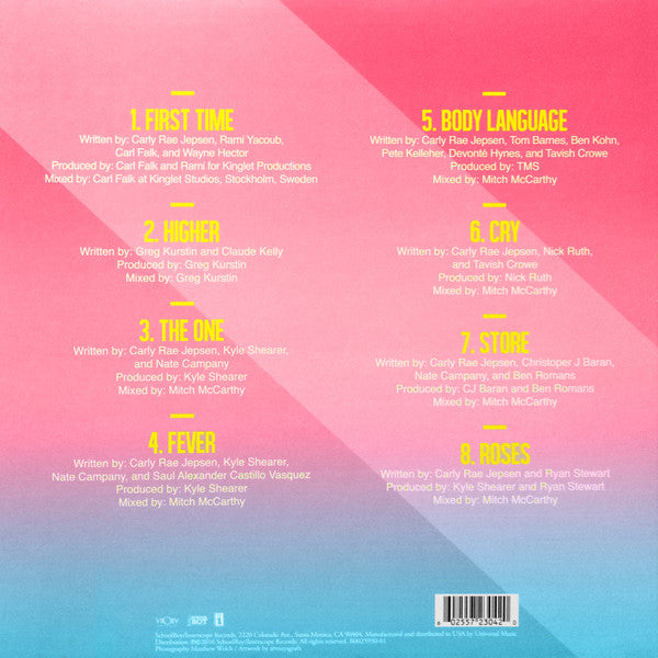 Carly Rae Jepsen : E•MO•TION: Side B (12", EP)