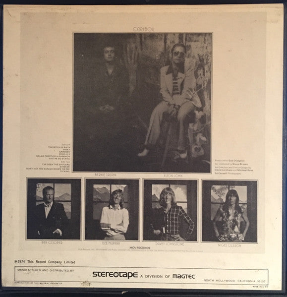 Elton John : Caribou (Reel, 4tr Stereo, 7" Reel, Album)