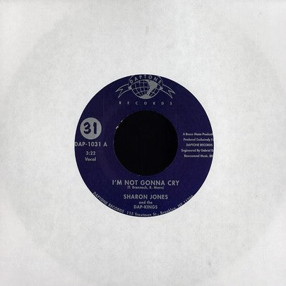 Sharon Jones & The Dap-Kings : I'm Not Gonna Cry / Money Don't Make The Man (7", Single)