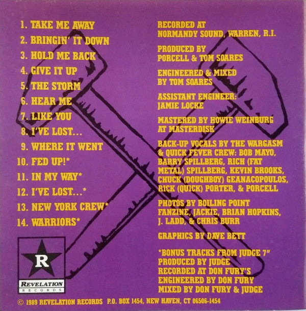 Judge : Bringin' It Down (CD, Album)