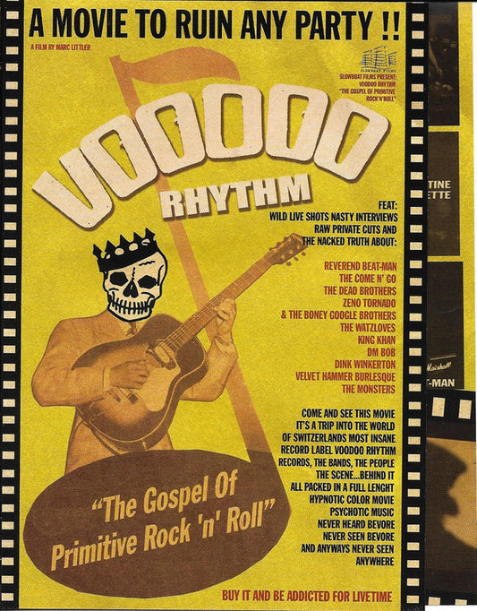 Various : Voodoo Rhythm, The Gospel Of Primitive Rock'N'Roll (DVD-V)