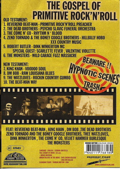 Various : Voodoo Rhythm, The Gospel Of Primitive Rock'N'Roll (DVD-V)