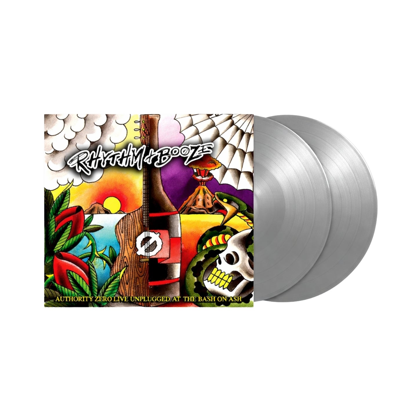 Authority Zero - Rhythm + Booze - Live Metallic Gray Vinyl 2xLP PREORDER