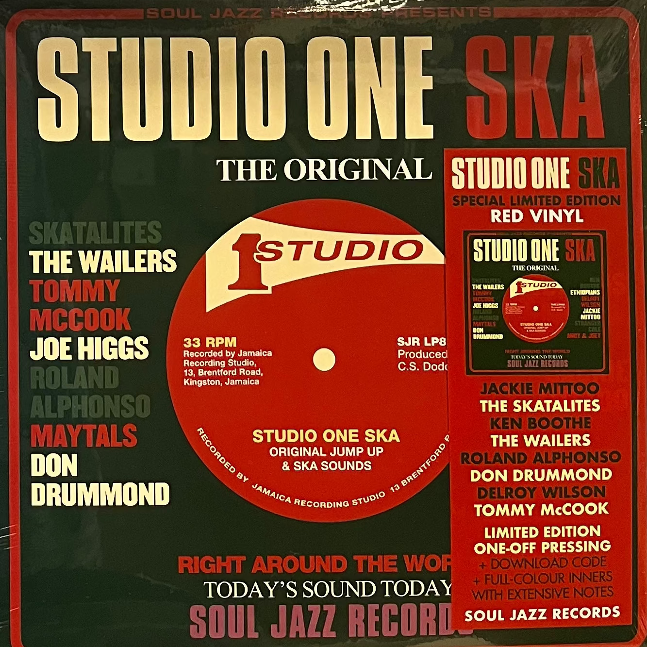 Soul Jazz Records Presents: Studio One Ska Red Vinyl 2xLP