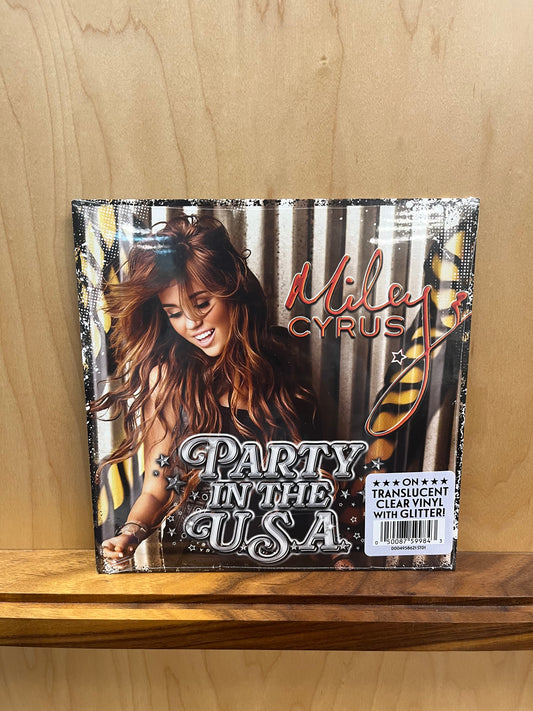 Miley Cyrus - Party In The U.S.A Clear Glitter Vinyl 7"