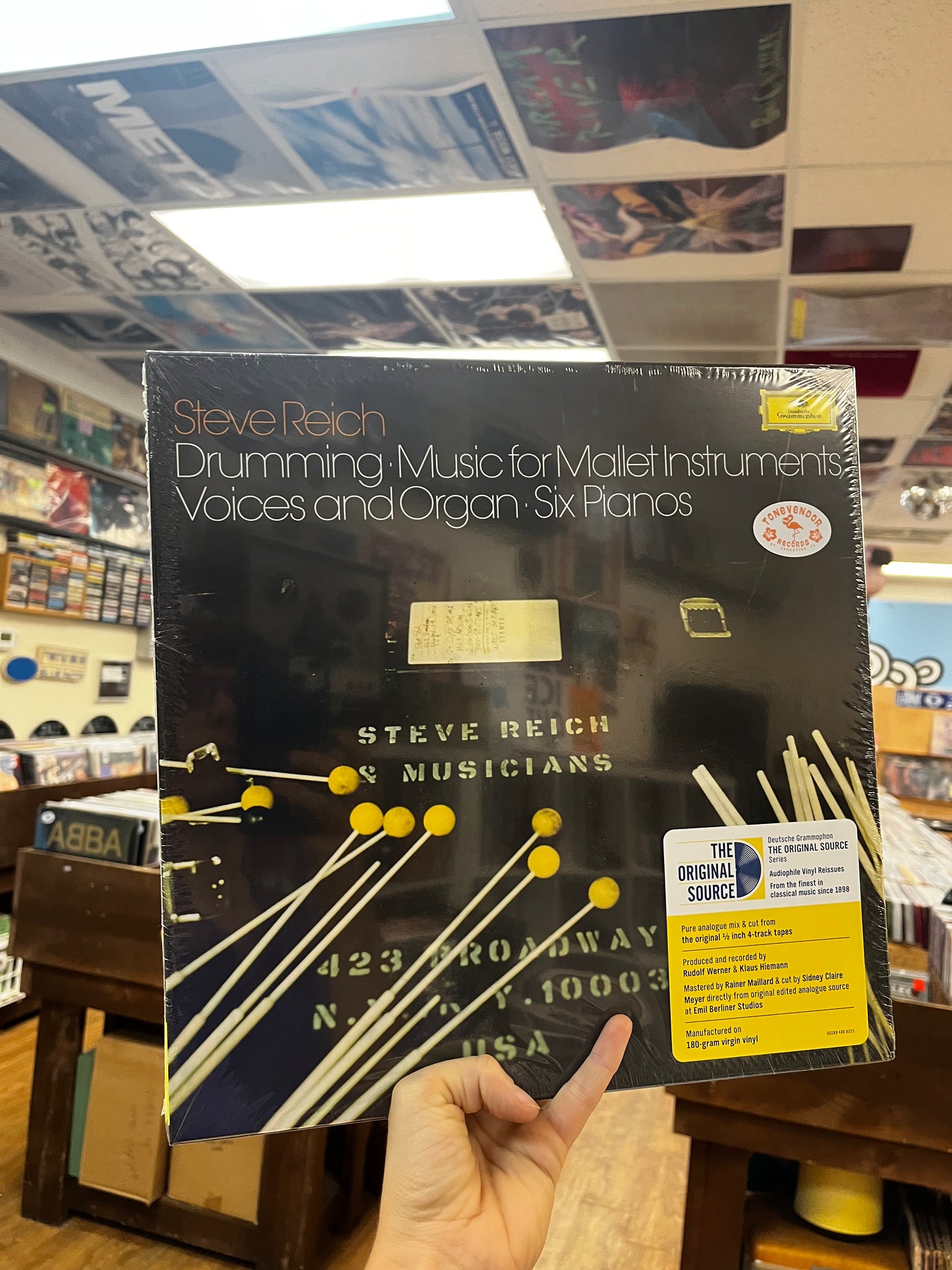 Steve Reich - Drumming, Music For Mallet Instruments, Voices And Organ, Six Pianos 3xLP BOX SET