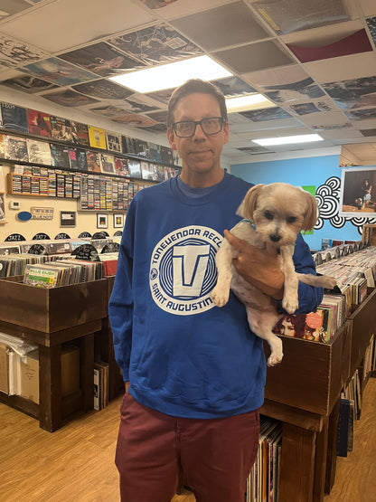 Tonevendor Logo Crew Neck Sweatshirt Classic Blue & White