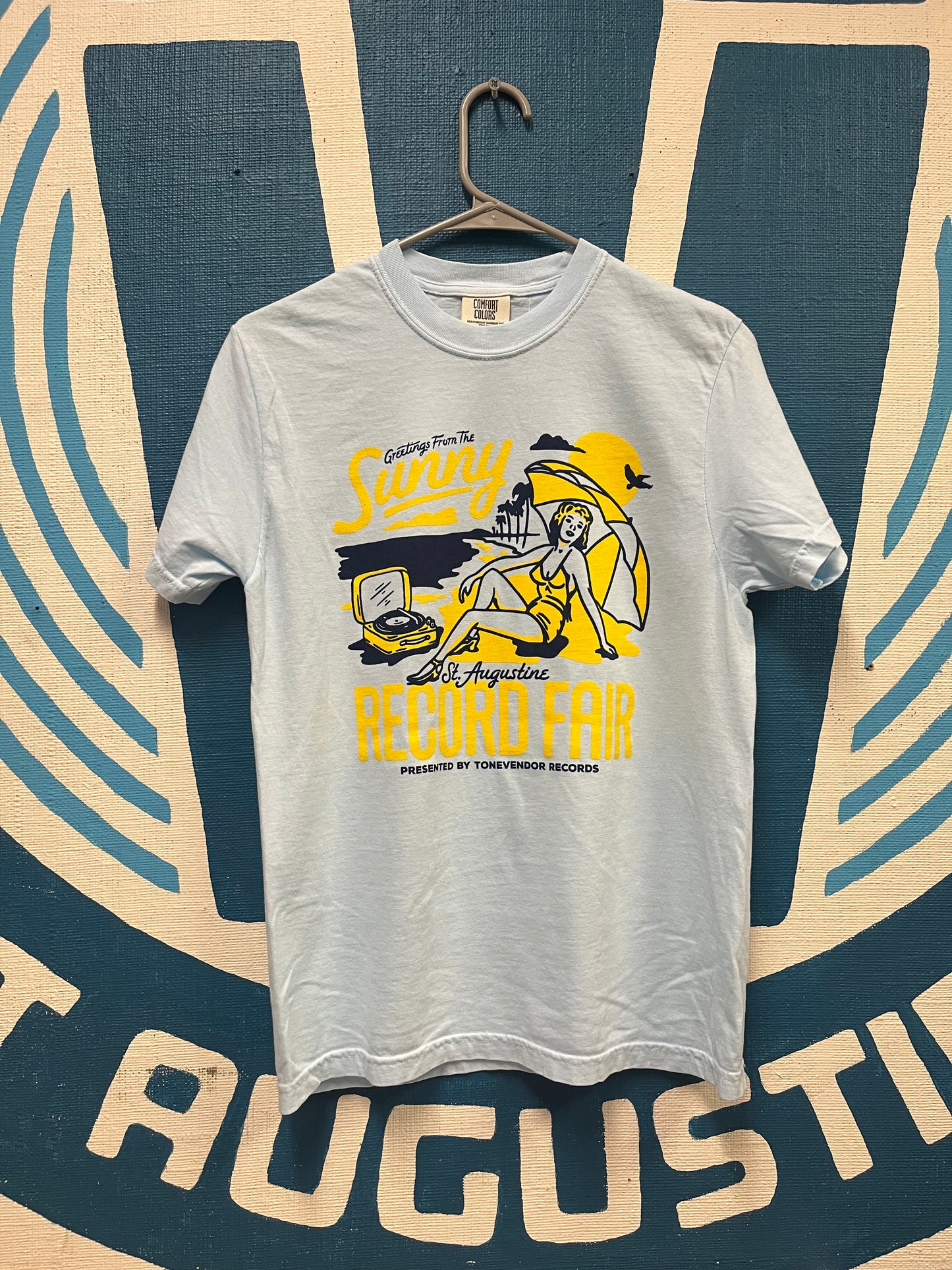 St. Augustine Record Fair 2025 T-Shirt - Blue