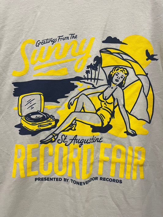 St. Augustine Record Fair 2025 T-Shirt - Gray