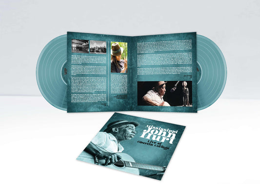 Mississippi John Hurt - Live at Oberlin College 1965 Indie Exclusive Translucent Turquoise Vinyl 2xLP PREORDER