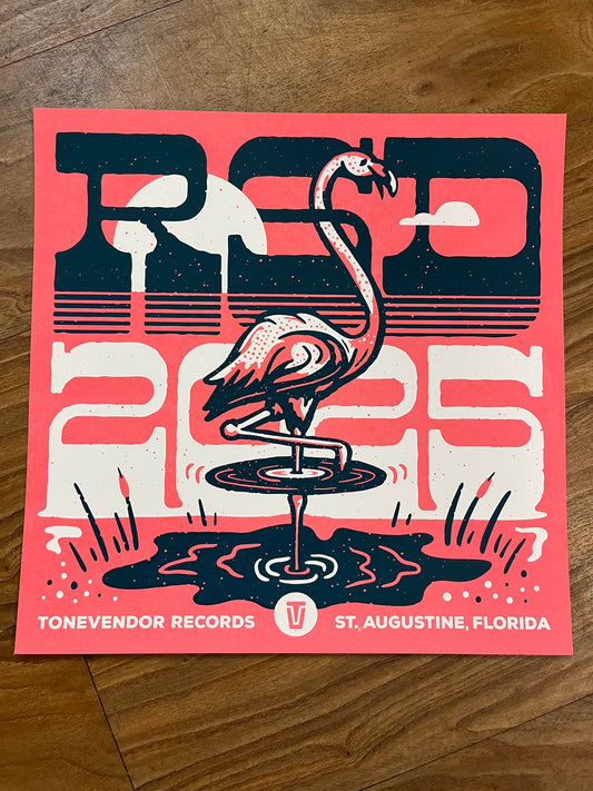 Tonevendor RSD 2025 Flamingo Poster - 12" x 12" Art Print