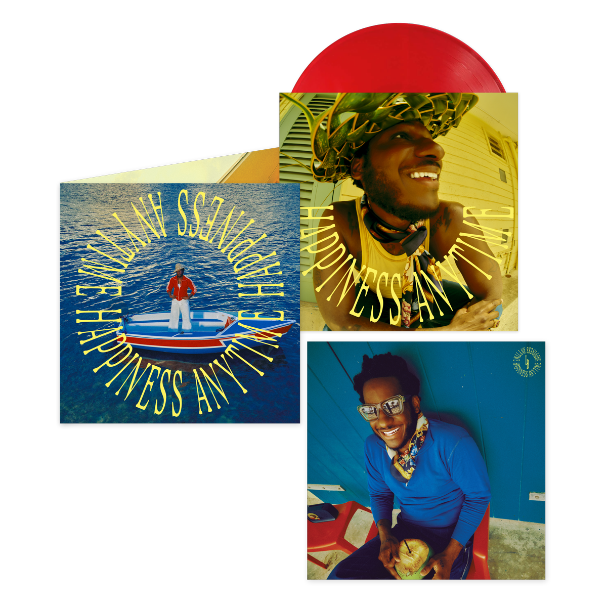 Leon Bridges - Happiness Anytime Indie Exclusive Campari Red Vinyl LP PREORDER