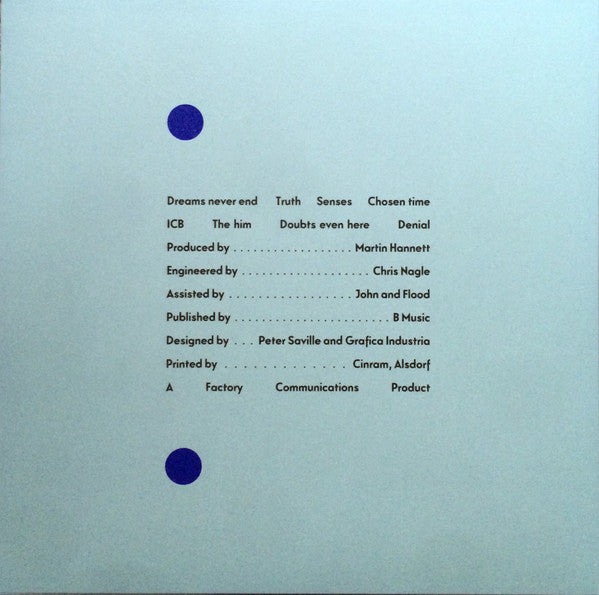 New Order : Movement (LP, Album, RE, RP)