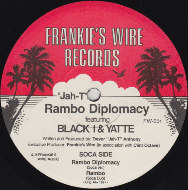 Jah T's Featuring Black I (2) & Yatty : Rambo Diplomacy (12", Single)