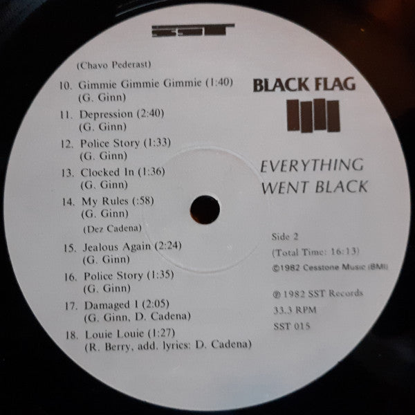 Black Flag : Everything Went Black (2xLP, Comp, RE, RP)