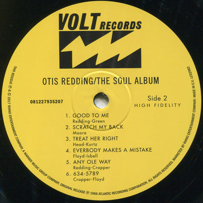 Otis Redding : The Soul Album (LP, Album, Mono, RE, 180)
