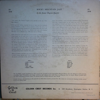 The Jomar Dagron Quartet : Rocky Mountain Jazz (LP, Album, Styrene)