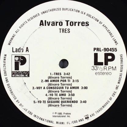 Alvaro Torres : Tres (LP, Album)
