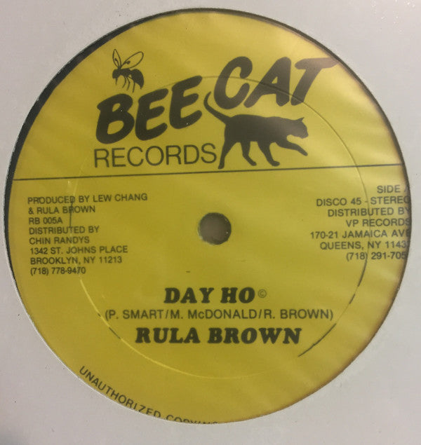 Rula Brown / Eric "Fish" Clarke : Day Ho / Bad Bwoy Tek Whe Me Boops (12", Single)