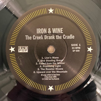 Iron And Wine : The Creek Drank The Cradle (LP,Album,Repress)