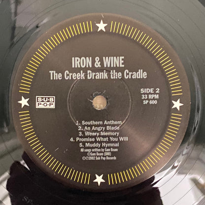 Iron And Wine : The Creek Drank The Cradle (LP,Album,Repress)