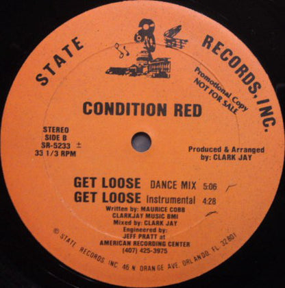 Condition Red : Get Loose (12", Promo)