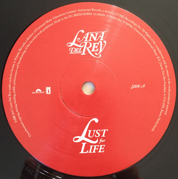 Lana Del Rey : Lust For Life (2xLP, Album, 180)