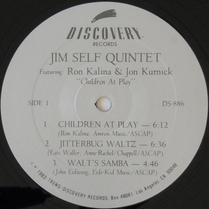 Jim Self Quintet Featuring Ron Kalina & Jon Kurnick : Children At Play (LP, Album)