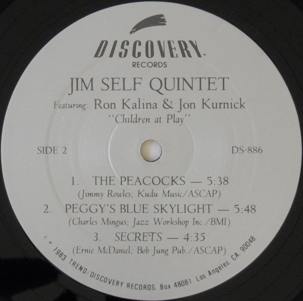 Jim Self Quintet Featuring Ron Kalina & Jon Kurnick : Children At Play (LP, Album)
