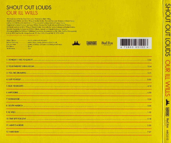 Shout Out Louds : Our Ill Wills (CD, Album)