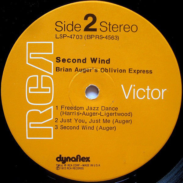 Brian Auger's Oblivion Express : Second Wind (LP, Album, Hol)