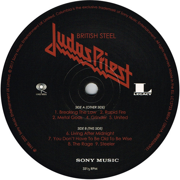 Buy Judas Priest : British Steel (LP, Album, RE, 180) Online for a great  price – Tonevendor Records