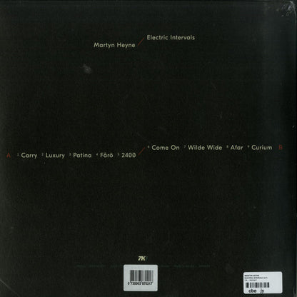 Martyn Heyne : Electric Intervals (LP, Album, Cle)
