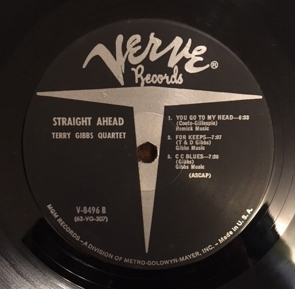 Terry Gibbs Quartet : Straight Ahead (LP, Mono)
