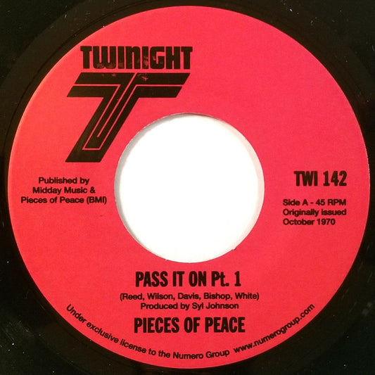 Pieces Of Peace : Pass It On (7", RE)