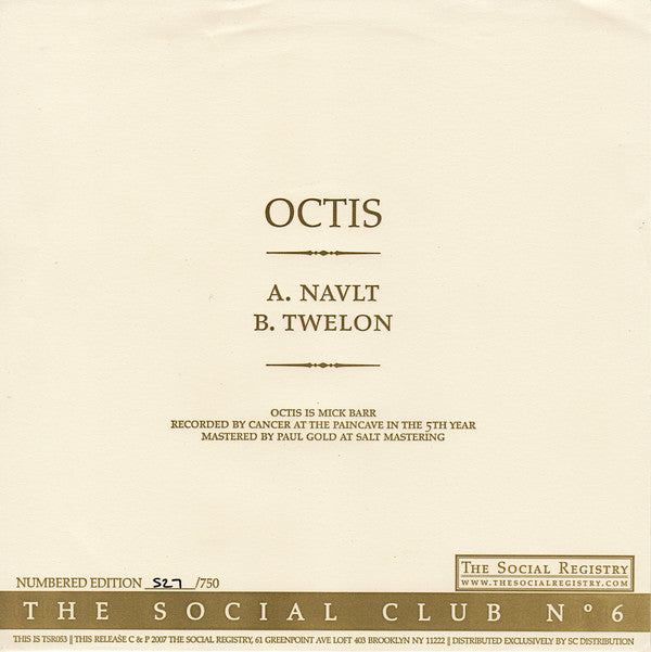 Octis : The Social Club No. 6 (7", Single, Num)