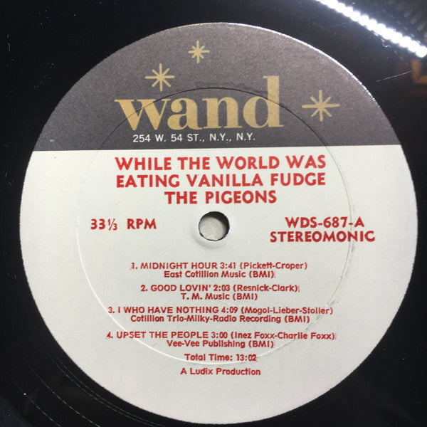The Pigeons (2) : While The World Was Eating Vanilla Fudge (LP, Album)