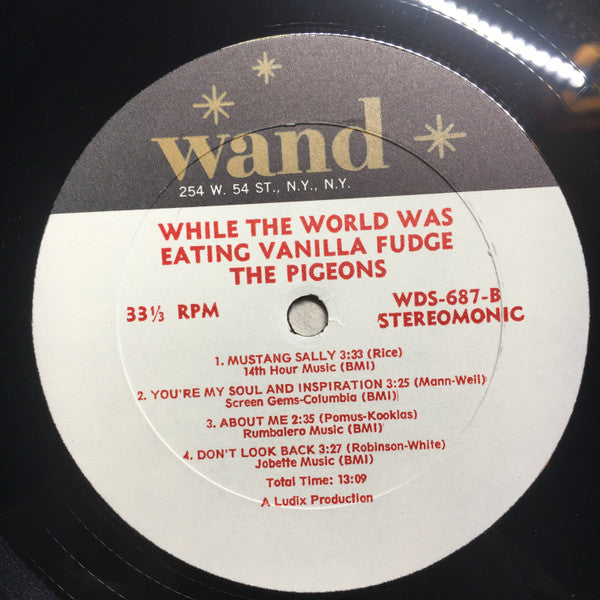 The Pigeons (2) : While The World Was Eating Vanilla Fudge (LP, Album)