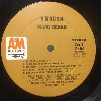 Marc Benno : Ambush (LP, Album)